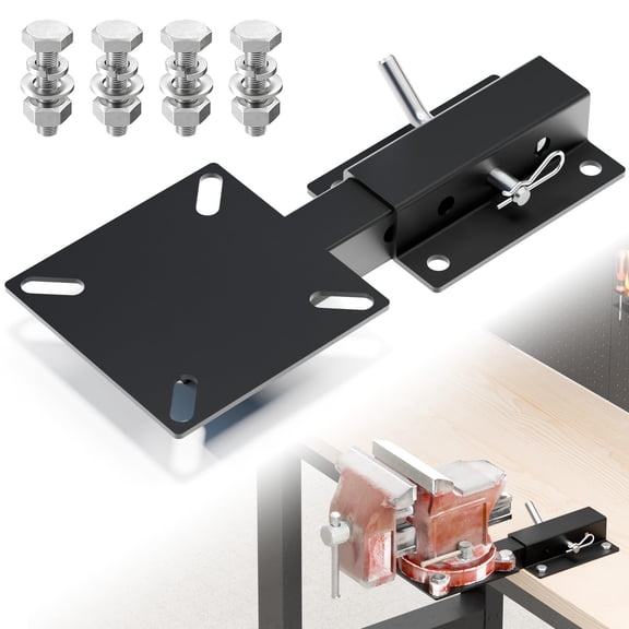 Hitch Vise Mount for Truck, Trailer Receiver & Bench for Hitch Table, Hitch Mount Vise Plate for Winch