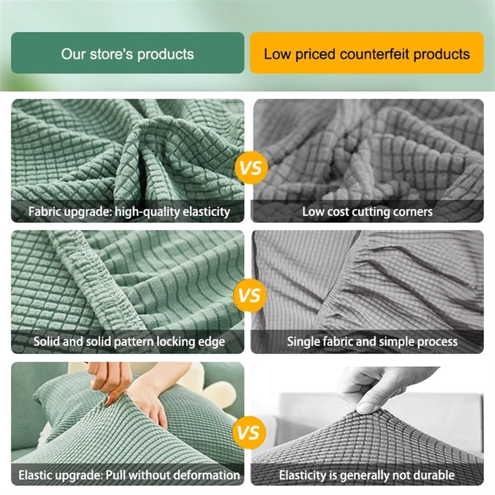Elastic Sofa Covers For Living Room Geometric ArmChair Knitted Corn Grid Fabric Sofa Slipcovers Chair Protector