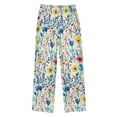 thumbnail image 2 of FORMRS Kids Pajama Pants with Pockets Size 13-14Y Boys Lounge Sleep Bottoms, Blue Wildflower Pattern, 2 of 8