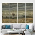thumbnail image 3 of Home Decor Sea View Canvas, Landscape Art, Beach at Scheveningen Wall Art, Beach at Scheveningen in Stormy Weather, Canvas Wall Decor - White Framed, 3 of 9