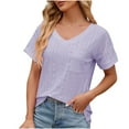thumbnail image 3 of Womens Fashion Summer Tops 2025 Plus Size Print Tops Short Sleeve Out Blouse Funny Round Neck T-Shirt Tops, 3 of 4