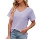 thumbnail image 3 of Fiudx Liquidación de Ofertas Flash Tops con Estampado de Moda para Mujer, Blusa de Manga Corta, Camisetas Divertidas con Cuello Redondo, 3 of 4