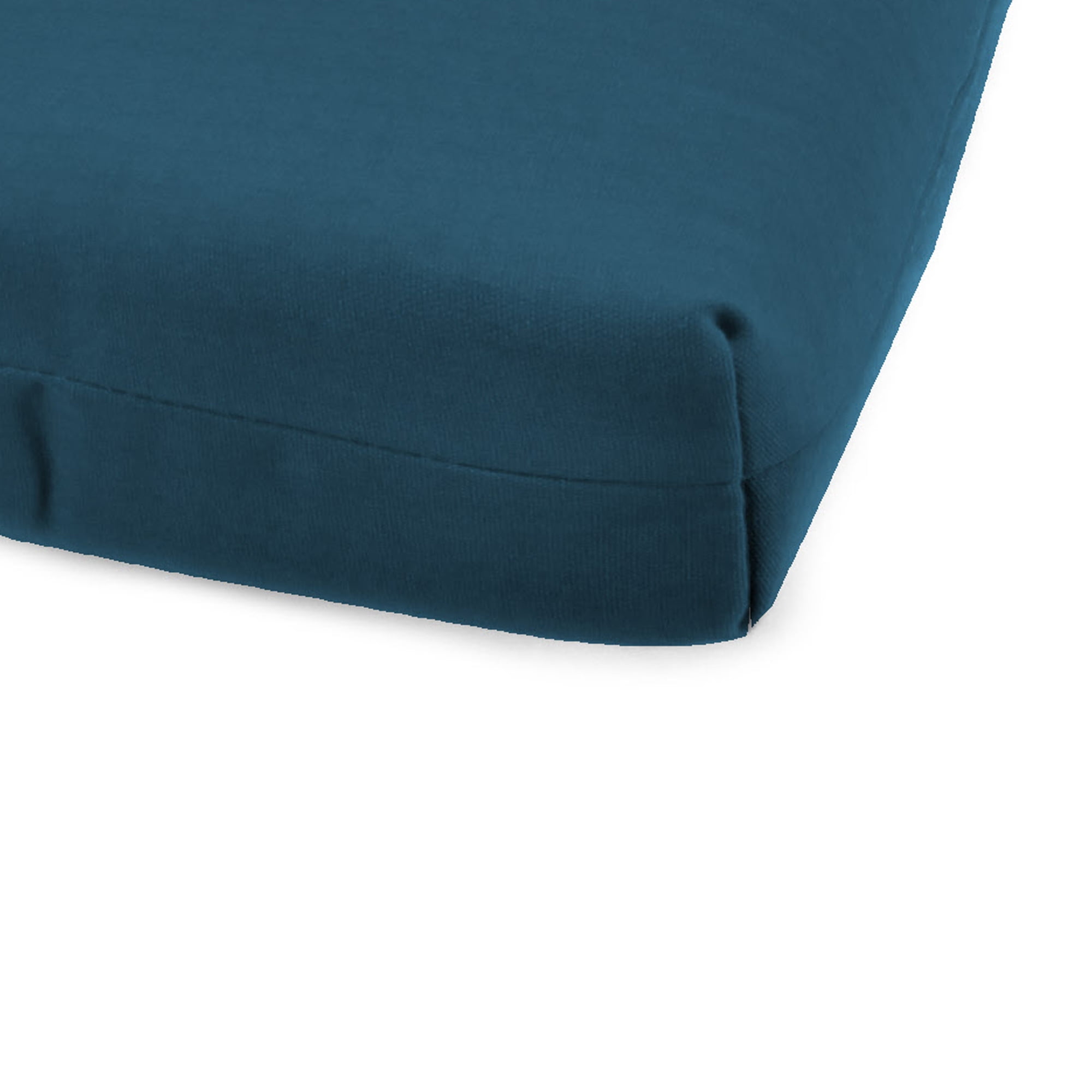 Jordan Manufacturing 72" x 22" Celosia Legion Blue Crosshatch Rectangular Outdoor Chaise Lounge Cushion with Ties and Hanger Loop