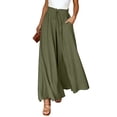thumbnail image 1 of Asyoly Womens Wide Leg Pants Loose Flowy Drawstring High Waist Palazzo Lounge Trousers with Pockets, 1 of 7