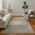 thumbnail image 2 of Feizy Jewel Modern Abstract, Gold/Taupe, 9'10" x 13'0" Easy Care Stain Resistant Fade Resistant Bohemian & Eclectic Floor Rug for Living room Bedroom, 2 of 10