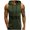 Army Green, variant on SDJMa Men's Workout Shirts Fashion Men Sleeveless Printed Drawstring O-Neck Casual Tank Tops