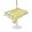 Yellow Blue Line Checkered, variant on Outdoor Tablecloth with Umbrella Hole for Patio/Picnic/Party/Camping, Summer Lemon Watercolor Waterproof Table Cloth Square Cover Washable, Yellow Blue Line Checkered (54"x 54")