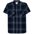 thumbnail image 1 of Camisa con Botones a Cuadros Levis Hombre Azul Pequeña Estilo Botones al Frente, 1 of 2