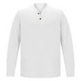 thumbnail image 4 of VJATTWR Oversized T Shirts for Men Long Sleeve Retro Distressed Pullover Shirts Crewneck Wash Tee Tops 2026 Fall Sweatshirt Coffee M Xxl, 4 of 4