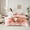Pink Brown Red, variant on Manfei Kids Teens Kawaii Otters Couple Twin Bedding Sets 7-Piece,Happy Valentine's Day Bedding Comforter Set Microfiber,Romantic Lover Breathable Sheet Sets,Microfiber Bedroom Decor,Reversible