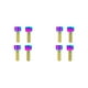 thumbnail image 1 of Wosthever 4 piezas de fijación de freno de disco Blot tornillos fijos profesional aleación de titanio brazo de manivela tornillo abrazadera de frenado Vistoso M6x20 2piezas Wosthever CBP489384, 1 of 5