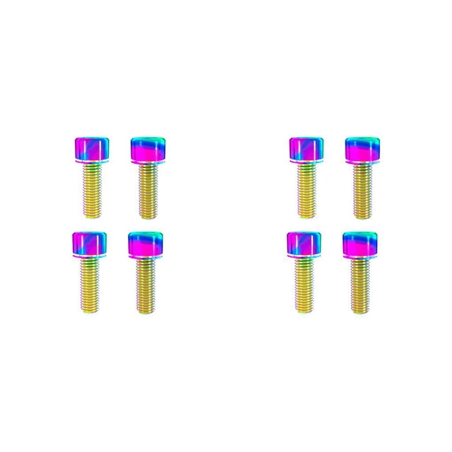 Eigraketly 4 Uds freno de disco de bicicleta fijación Blot tornillos fijos brazo de manivela profesional tornillo reemplazos abrazadera de frenado fijador Vistoso M6x18 2piezas Eigraketly CBP489392
