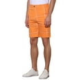 thumbnail image 5 of INSPIRE CHIC Men's Plaid Shorts Checked Regular Fit Flat Front Dress Shorts, 5 of 6