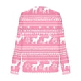 thumbnail image 6 of FDGIU Cute Christmas Pullover for Women, Long Sleeve Tunic Sweatshirt with Holiday Print, Loose Fit Crewneck Warm Top, 6 of 7