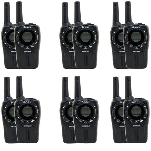 Cobra CXT235 MicroTalk 20 Mi FRS/GMRS 22 Channel 2 Way Walkie Talkie