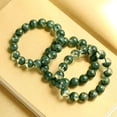 thumbnail image 3 of Natural Brazilian Green Phantom Quartz Bracelet for Men & Women, Gift for Luck & Prosperity, 3 of 3