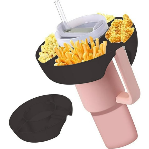 Snack Bowl for Stanley Cup Tumbler Snack Tray 40oz Tumbler with Handle Reusable Snack Plates Container Cup Accessories