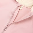 thumbnail image 4 of UAMVSH Baby Bodysuits for Spring Fall Ear Toddler Boys Girls Zipper Hooded Rompers Infant Solid Color Casual Jumpsuit Clothes(6-9 Months,Pink), 4 of 7