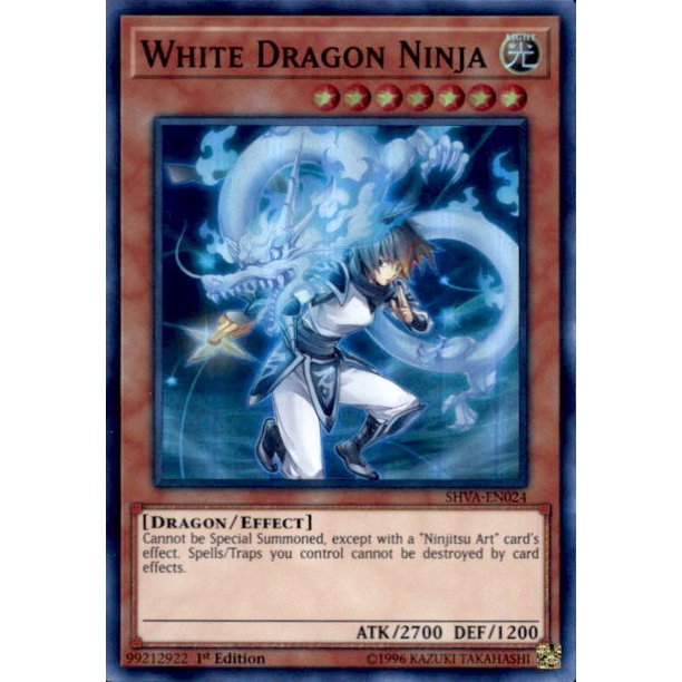 YuGiOh Shadows over Valhalla White Dragon Ninja SHVAEN024