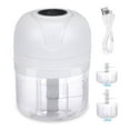 thumbnail image 2 of Deago Electric Mini Garlic Chopper Portable Cordless Food Processor Vegetable Chopper Onion Mincer Meat Grinder with USB Charging 100ml/250ml, 2 of 9