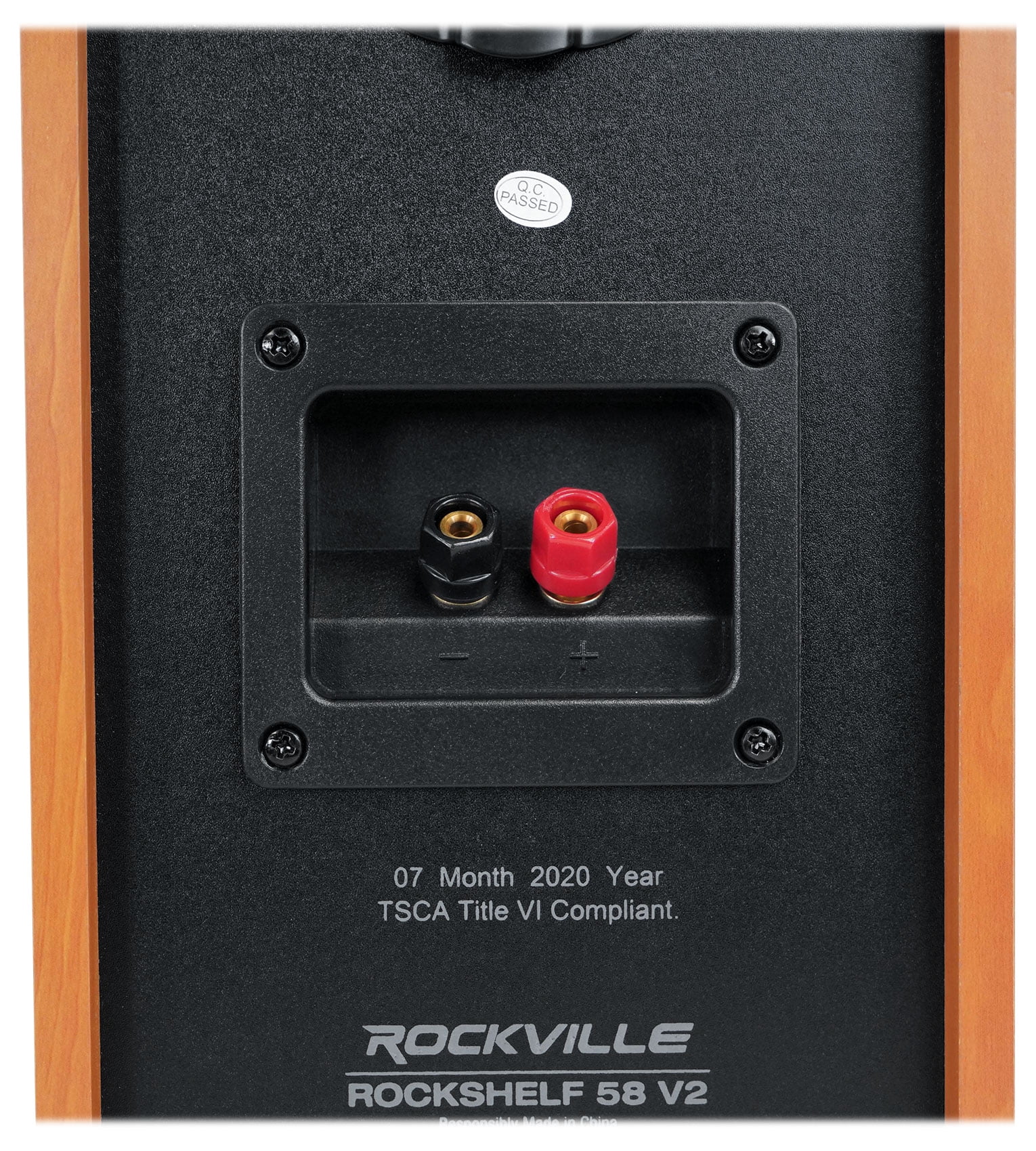 Pair Rockville RockShelf 58C 360w Wood 5.25" Home Theater Bookshelf Speakers/8 Ohm