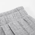thumbnail image 4 of RUTAYY Men's Pants Solid Color Elastic Drawstring Waist Dual Flap Cargo Pockets Side Zipper Hem Wide Leg Full Length Sweat Casual Trousers Grey, 4 of 8