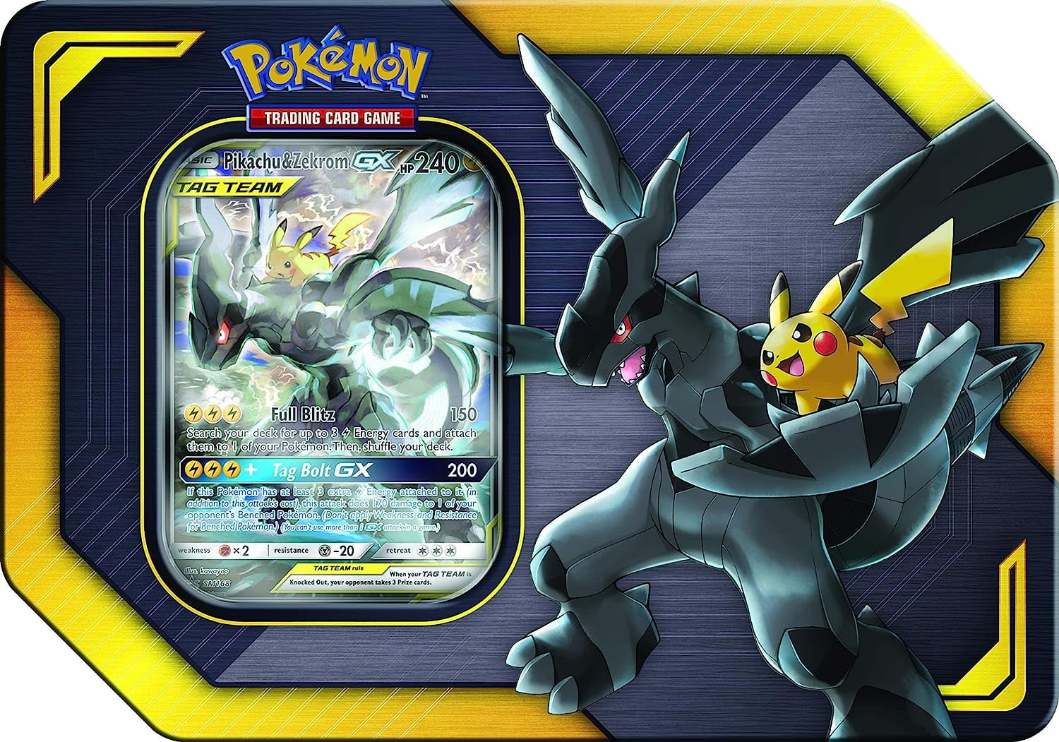 Auction Prices Realized Tcg Cards 2019 Pokemon Sun & Moon Team Up Full Art/ Pikachu & Zekrom GX