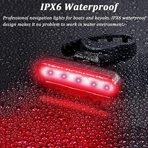 Jointown Kayak Navigation Lights Stern Lights Battery Operated, Waterproof Kayak Lights For Night Kayaking, Paddle Board Lights, Marine Safety Lights For Pontoon Boat, Bass Boat, Dinghy