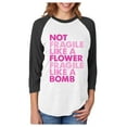 thumbnail image 1 of Feminism Quotes Feminist Womens Rights 3/4 Women Sleeve Baseball Jersey Shirt XX-Large black/white, 1 of 5