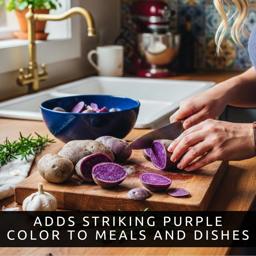 Purple Majesty Seed Potatos for Planting - Garden or Raised Bed Stock for Growing (10 Pounds)
