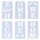 thumbnail image 4 of 6 plantillas de pintura "Bienvenido a casa" para puertas de madera y porches., 4 of 6