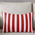 thumbnail image 3 of Christmas Farmhouse Red White Stripes Standard Size Pillow Cover, Pillowcase Protectors with Zipper, Breathable Decorative Throw Pillow Case Cover, Pillow Shams for Couch Sofa 20x26Inch, 3 of 7