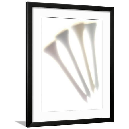 Selective Focus Shot of Colorful Golf Tees Framed Print Wall