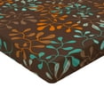 thumbnail image 4 of Ambesonne Leaves Greenery Fitted Sheet, Abstract Branches, King Size, Dark Seafoam Maroon, 4 of 5