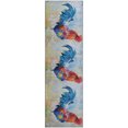 thumbnail image 2 of Addison Rugs Mayfield Washable Kitchen Rooster Blue Runner Rug, 2'3" x 7'6", 2 of 5