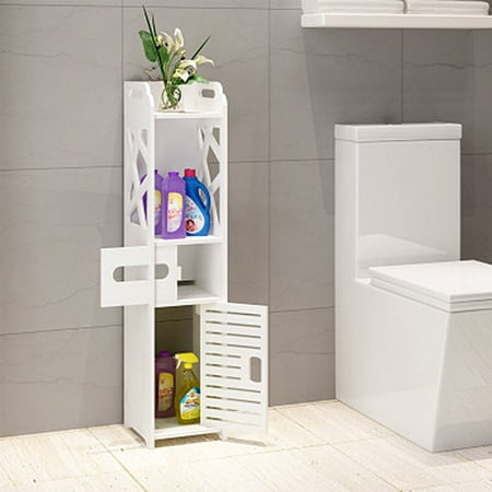Wpc 4 Tier 2 Doors Storage Closet Organizer Free Standing