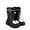 Black, variant on Women’s Cute Mid Calf Rain Boots, Waterproof Non-Slip Pull On Rubber Rain Shoes for Outdoor Rainy Daily Casual Wear Black 3-3.5