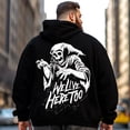 thumbnail image 2 of Big and Tall Men Hoodie Plus Size Hooded Sweatshirt Fleece Pullover 2XL H2 5KP9 G15, 2 of 8