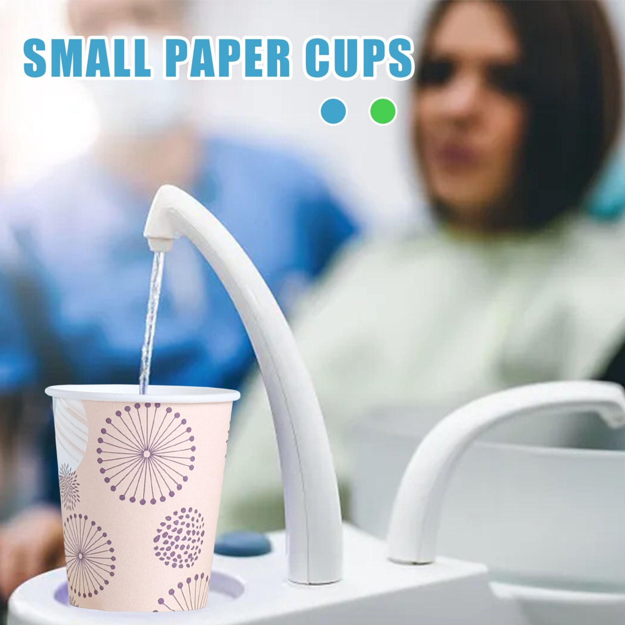 SIUQ 5 oz Paper Cups 300 Count, Disposable Mouthwash Cups for Bathroom,  Small Cup for Hot/Cold Drink