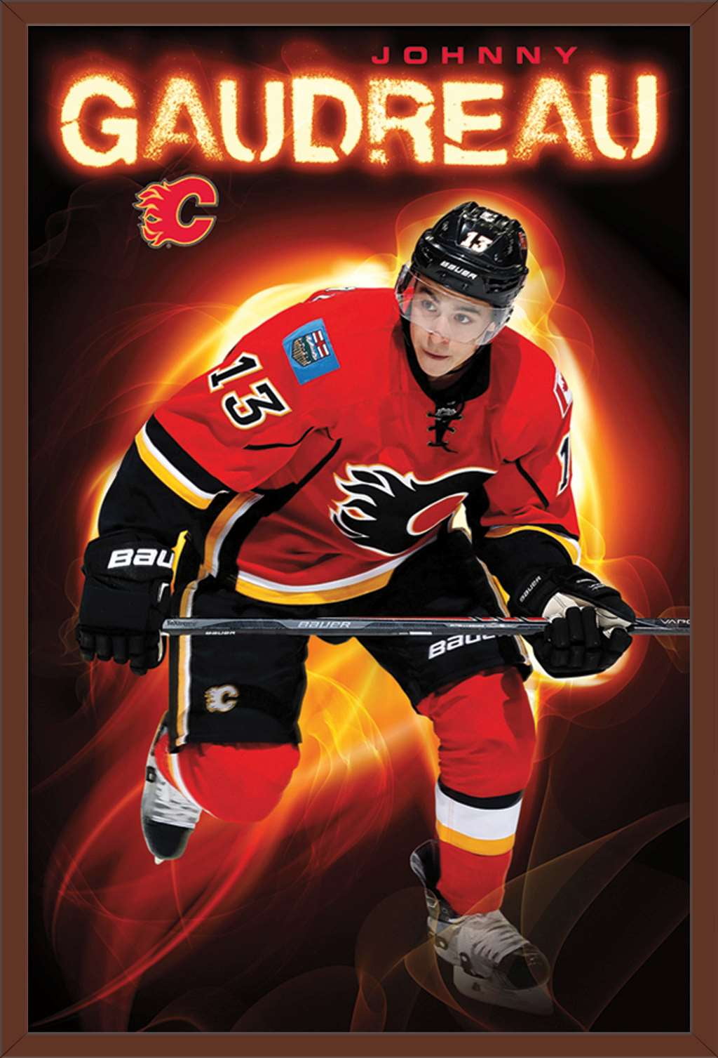 NHL Calgary Flames - Johnny Gaudreau Poster - Walmart.com - Walmart.com
