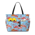 thumbnail image 1 of Easygdp Flamingo Bolsa de Viaje de Playa de Gran Capacidad, Bolsa Tote Perfecta para la Playa, Escapadas de Fin de Semana y Viajes, 1 of 7