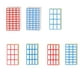 thumbnail image 2 of Inteprter 50 unidades/bolsa de etiquetas adhesivas para el hogar y la Oficina, tarros para condimentos de azúcar y especias, etiquetas adhesivas, Carpetas de archivos 2 Rejillas Azul, 2 of 6