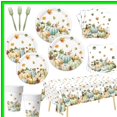 thumbnail image 2 of Autumn Harvest Party Set - 121 Pcs Watercolor Pumpkin Tableware for Fall Celebrations, Includes Plates, Cups, Napkins, and Forks, Perfect for 24 Guests, 2 of 5