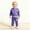 Purple, variant on Toddler Sweatsuit Outfit 2 Piece Set, Kids Long Sleeved Tops Long Pants, Boys Girls Printing Pullover Sweatshirts Wide-Leg Sweatpants Casual Sports Suit Purple, 9-12 Months