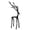 Reindeer Statue - Medium, variant on Modern Black Cast Iron Reindeer Statue, 25 inch Slender Minimalist Deer Sculpture Figurine, Christmas Tabletop Decor for Mantel Fireplace Home