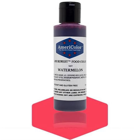 AmeriColor AmeriMist Watermelon, 4.5 Ounce, Airbrush Food Color