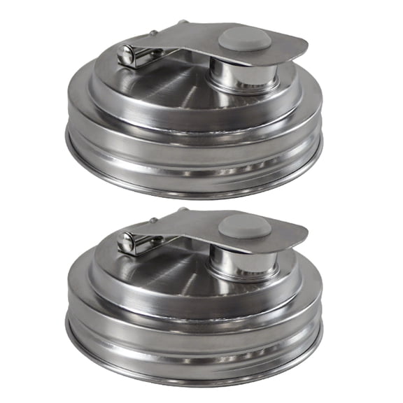 Rustproof Masons Jar Lid With Pour Spout For Beverage Dispensing Kitchen Gadget Stainless Steel Seal Cover