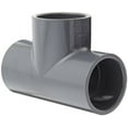 Spears 801 Series PVC Pipe Fitting, Tee, Schedule 80, 2" Socket