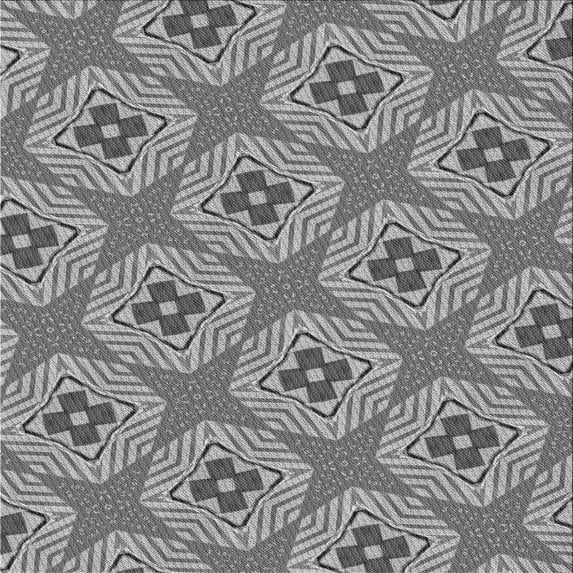 Ahgly Company Indoor Square Patterned Gray Cloud Gray Area Rugs, 4' Square