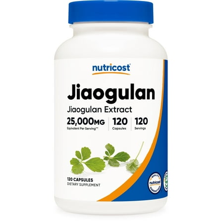 Nutricost Jiaogulan Extract (25,000mg Equivalent) 120 Capsules - Vegan, GMO-Free, Gluten-Free